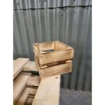 Bote en bois 20x20x15, pot de fleurs pour fleurs
