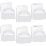 Boite cadeau carton blanche pour les f�tes (24 pi�ces) - boite a gateaux en carton 16 x 9, 3 x 8, 6 cm ...