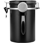 Houhence - bote  caf hermtique de 1, 8 l en acier inoxydable avec cuillre, suivi de la date et valve ...