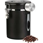 Bote  caf hermtique de 1, 8 l en acier inoxydable avec cuillre, suivi de la date et valve de libration ...