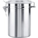 Boîte de café hermétique, stockage de récipient d'acier inoxydable pour le stockage de cuisine grains ... Boîte de café hermétique, stockage de récipient d'acier inoxydable pour le stockage de cuisine grains ...