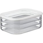 Houhence - bote  charcuterie 3 tages ? blanc ? bote de rangement frigo pour charcuterie - trois botes ...