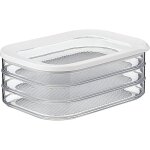 Bo�te � charcuterie 3 �tages blanc bo�te de rangement frigo pour charcuterie trois bo�tes de conservation ...