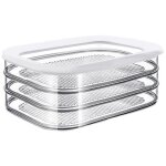 Bo�te � charcuterie 3 �tages ? blanc ? bo�te de rangement frigo pour charcuterie - trois bo�tes de conservatio ...