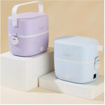 Bo�te chauffante �lectrique portable portable de port de la lutte avec compartiment double en acier