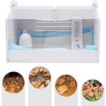Bo�te chauffante pour poussins - avec thermom�tre et lampe chauffante - avec c�ble d'alimentation de ...
