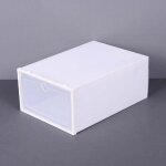 Boite a chaussures epaissie boite de rangement etagere a chaussures a clapet en plastique transparent, ...
