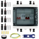 Bo�te de combinaison solaire photovolta�que � 2 cordes, dc1000v 40a bo�te de distribution solaire pv ...