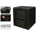 Bac  compost 450 l noir 80x80x81cm progarden
