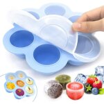 Bo�tes de conservation en silicone pour aliments pour b�b�s, r�cipient de cong�lation en silicone avec ...