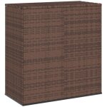 Bo�te � coussins de jardin - coffre de rangement - stockage rangement r�sine tress�e 100x49x103, 5cm ...