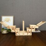 Bo�te � couture pliable en bambou avec plusieurs compartiments et un panier de rangement vide. dimensions ...