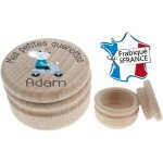 Bo�te � dents de lait en bois personnalis�e petite souris ? cadeau naissance gar�on
