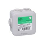 Schneider electric - boite de derivation 65x65x45mm tanche grise couvercle 7 entres embouts ip55 ik07 ...