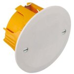 Boite d�rivation cloison s�che avec couvercle diam�tre 65mm