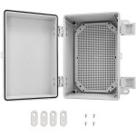 Boite de derivation avec couvercle � charni�re en acier inoxydable, bo�tier �lectrique �tanche ip65 bo�tier ...