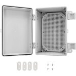 Boite de derivation avec couvercle � charni�re en acier inoxydable, bo�tier �lectrique �tanche ip65 bo�tier ...