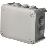 Bo�te de d�rivation �tanche en saillie avec presse - �toupes, couvercle viss� 150�115�65 mm ip66, gris ...