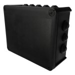 Bote de drivation tanche en saillie, presse - toupes, couvercle  visser 240x190x95mm ip66 noir edo ...