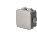 Bo�te de d�rivation �tanche en saillie avec presse - �toupes, fermeture � clic 70�70�35 mm ip55, gris ...