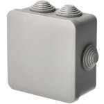 Bo�te de d�rivation �tanche en saillie avec presse - �toupes, fermeture � clic 85�85�45 mm ip55, gris ...