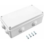 Boite de derivation, ip65 en plastique abs, etanche exterieur, blanc, 200 x 100 x 70 mm