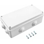 Boite de derivation, ip65 en plastique abs, etanche exterieur, blanc, 200 x 100 x 70 mm - liaiki