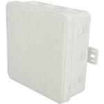 Bo�te de d�rivation en saillie 100x100x41mm ip54 12 passe - c�bles � membrane int�gr�s blanc v7 edo777917 ...