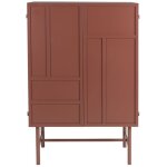 Boite a design - buffet et bahut, meuble de rangement mtal rouge davis rouge en metal