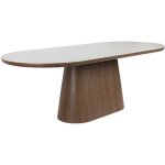 Table design, table � manger 6 personnes almira marron en wood, boite a design