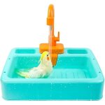 Bote de douche pour oiseaux, baignoire pour perroquets, conteneur de baignoire, cage, accessoire pour ...
