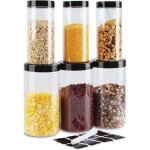 Boite a farine, 3pcs 1000ml & 3pcs 500ml boite hermetique alimentaire, rangement plastique cuisine, ensemble ...