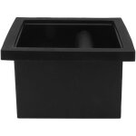 Bo�te � frapper, goulotte � fond ouvert en acier inoxydable, seau � d�chets de bureau int�gr�, pour la ...