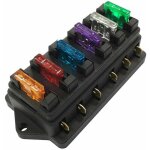 Boîte à fusibles à 6 voies avec bloc de fusibles à lame de circuit pour moteur de voiture - comprend ... Boîte à fusibles à 6 voies avec bloc de fusibles à lame de circuit pour moteur de voiture - comprend ...
