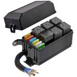Bo�te � fusibles et relais 12 v pr� - c�bl�e, 6 emplacements de relais et 6 porte - fusibles atc / ato, ...