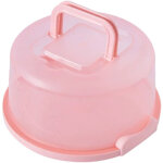 Bo�te � g�teaux ronde avec couvercle et poign�es, grande bo�te � cupcakes robuste avec deux fermetures ...