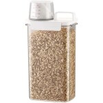 Bo�te herm�tique pour aliments secs (2 pi�ces), pot de riz de 3 200 ml avec poign�e et gobelet doseur. ...