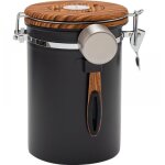 Bote hermtique pour conserver les grains de caf, en acier inoxydable, avec date et valve co2(couleur ...