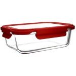 Bo�te herm�tique rectangle en verre 1040ml, cristal