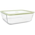 Boite herm�tique rectangulaire en verre 1550ml, pressbox