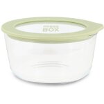 Boite herm�tique ronde en verre 470ml, pressbox
