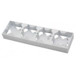 Bo�te d'installation quadruple blanche n / t