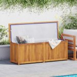 Bo�te de jardin - coffre de rangement - stockage rangement 150x50x55 cm bois massif de teck 665878