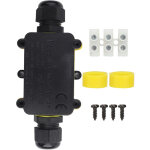 Bo�te de jonction �tanche en plastique m686, connecteur de c�ble noir � deux positions ip68 pour lampadaire ...