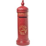 Boîtes aux lettres de noël en métal accessoire décoration rouge kerava Boîtes aux lettres de noël en métal accessoire décoration rouge kerava