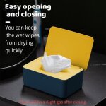 Bo�te de lingettes humides b�b�, bo�te de lingettes humides avec couvercle pour lingettes humides s�ches, ...