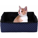 Bote  litire pour chat, bote  litire pour animaux de compagnie impermable pliable portatif pour ...