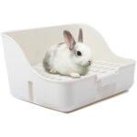 Bac  litire lapin facile nettoyer pour apprendre  utiliser la toilette, pour petits animaux / cochons ...