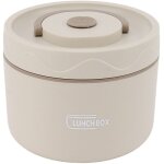 Bo�te � lunch bento isotherme en acier inoxydable de 550 ml, empilable, � 2 �tages, ronde, �tanche.