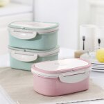 Bote  lunch bento thermique portable en plastique  double couche, rcipient de stockage des aliments, ...